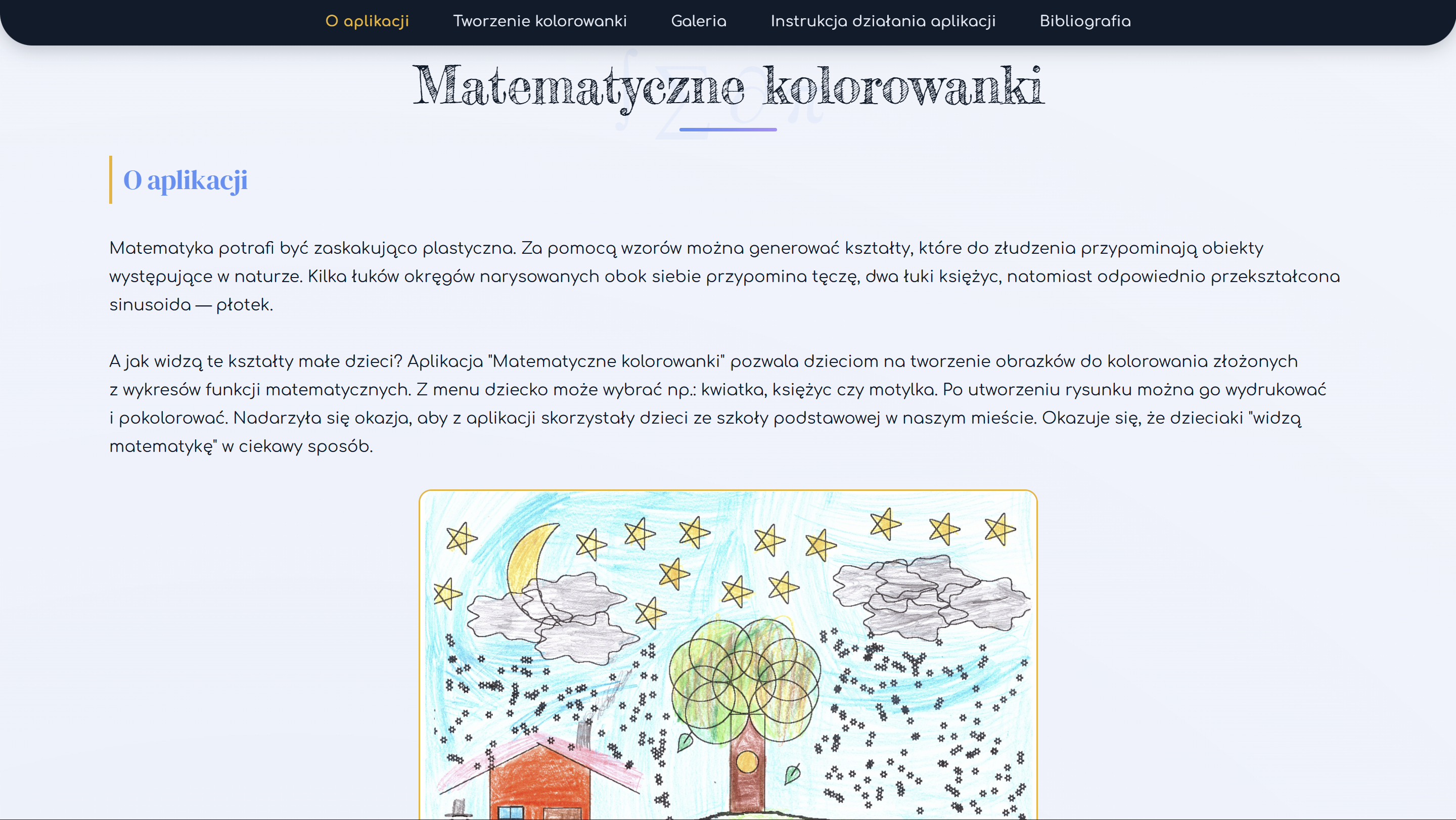 Praca konkursowa „Matematyczne kolorowanki”